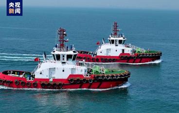 上新！自主伴航拖轮在天津港首次投产启用